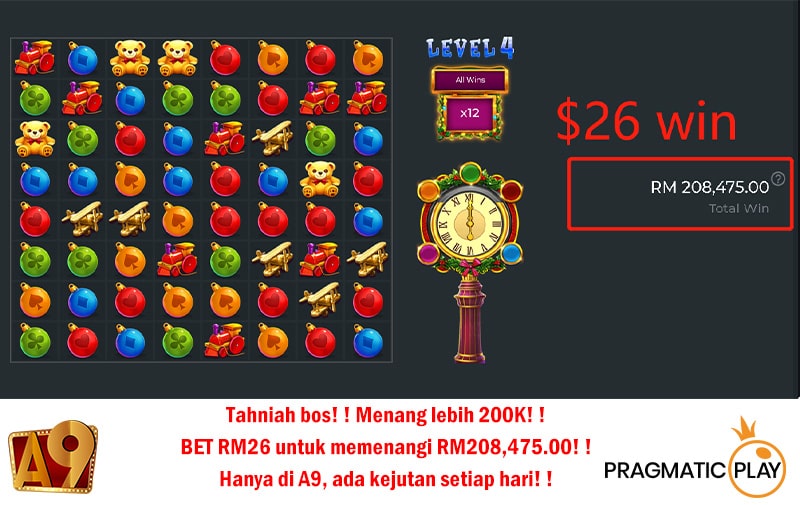 A9today & A9play Casino betting jackpot winner | Menang besar | Win RM208475 with RM26